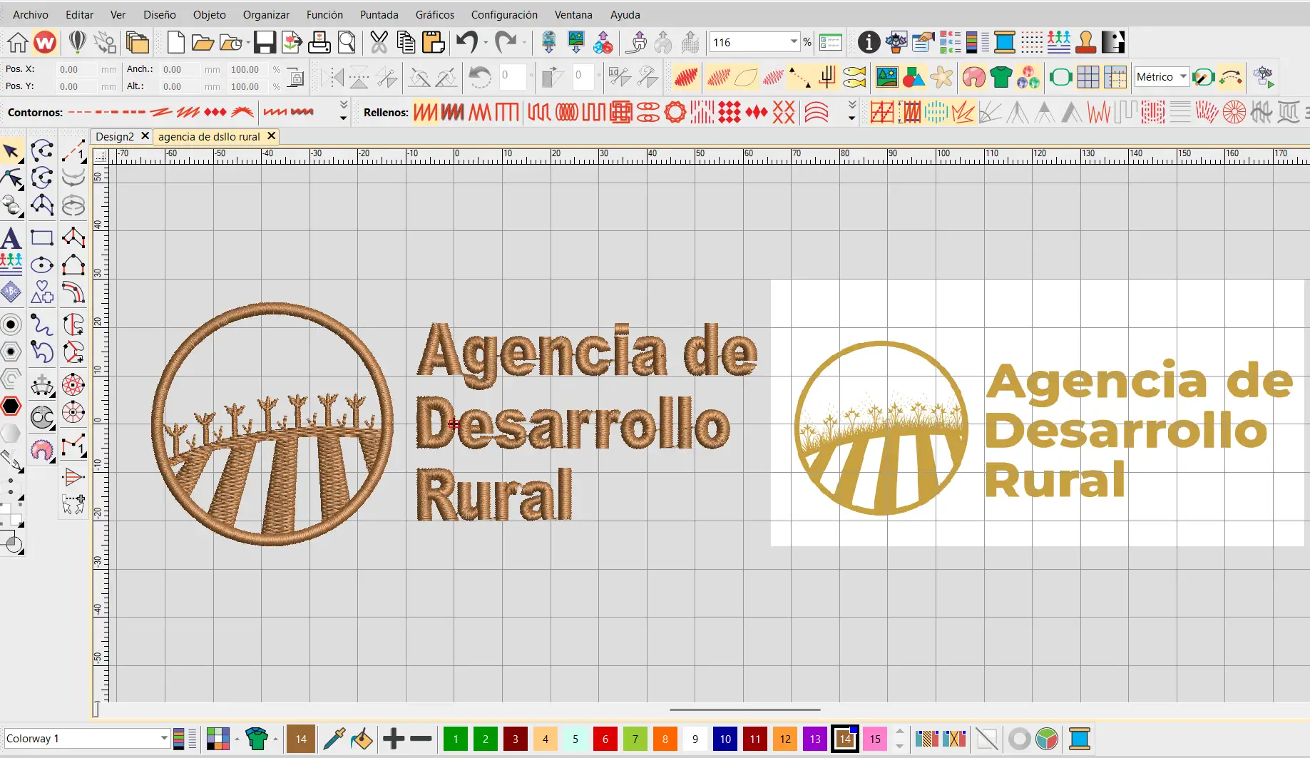 Diseño digital de bordado